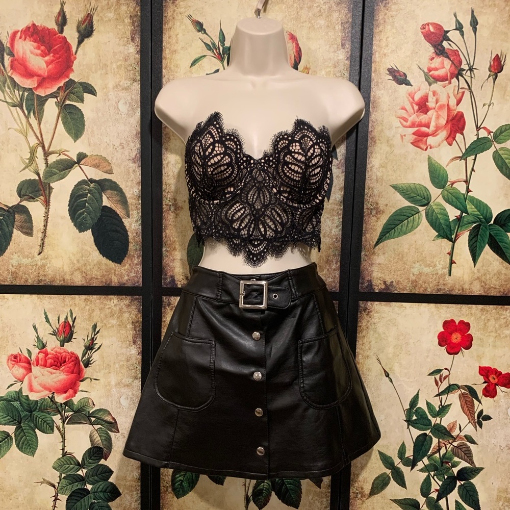 Faux Leather Skirt 🖤